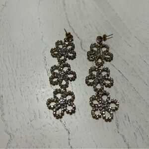 💙Rhinestone Floral Hanging Earrings